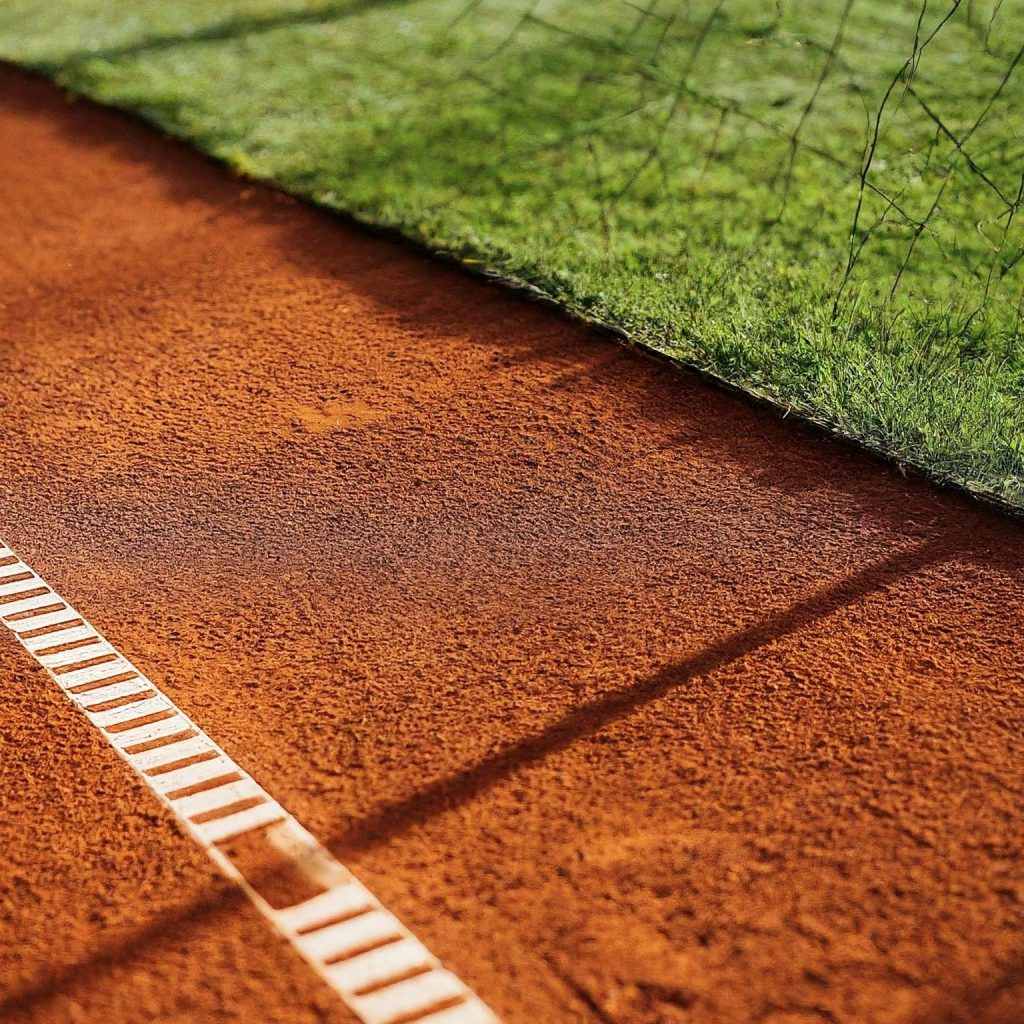 Clay And Grass Tennis Court